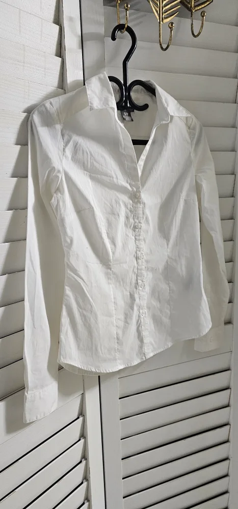 J. Crew Stretch Perfect White Shirt - Size S thumbnail