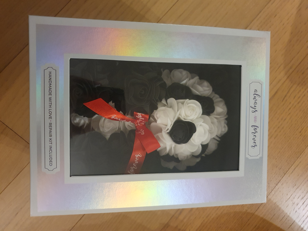 Always and Forever Handmade Rose Panda