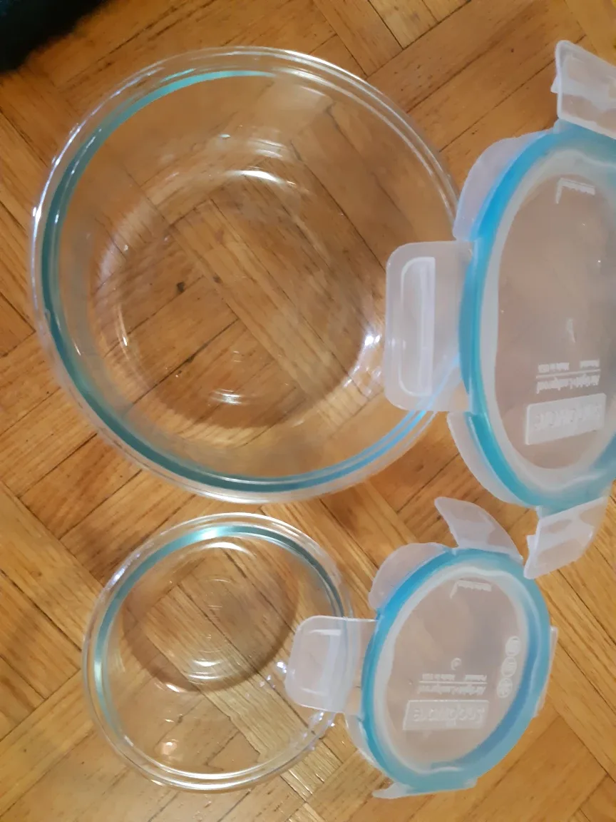 2 pyrex Snapware Airtight glass Food Containers 🇨🇦 thumbnail