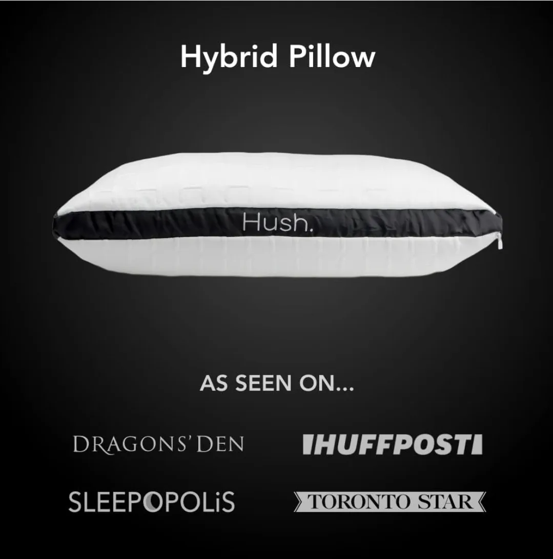 Hush Hybrid Adjustable Cooling Pillow – Queen Size + Bonus image indicator(8)
