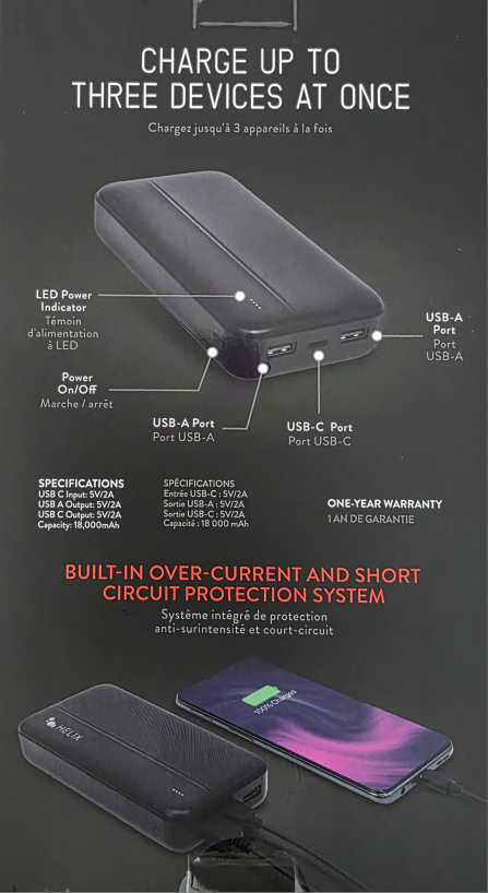 Helix TurboVolt+ 18,000 mAh Power Bank - New - photo 2