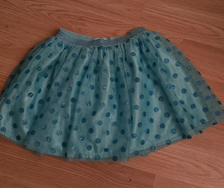 🍁Children's Place Turquoise Polka Dot Skirt Size M (7/8)