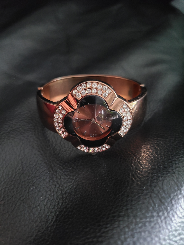 Voux Rose Gold Cuff Watch - photo 2