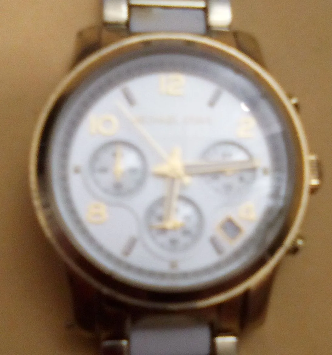 Michael Kors Gold & White Watch thumbnail