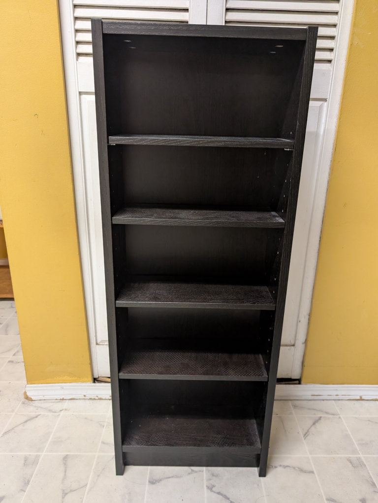 Dark Brown Wooden Bookcase
