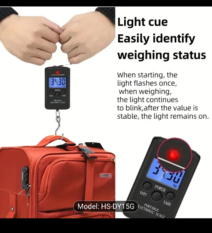 LED Digital Scale, NEW, High Precision Digital Luggage Scale image indicator(2)