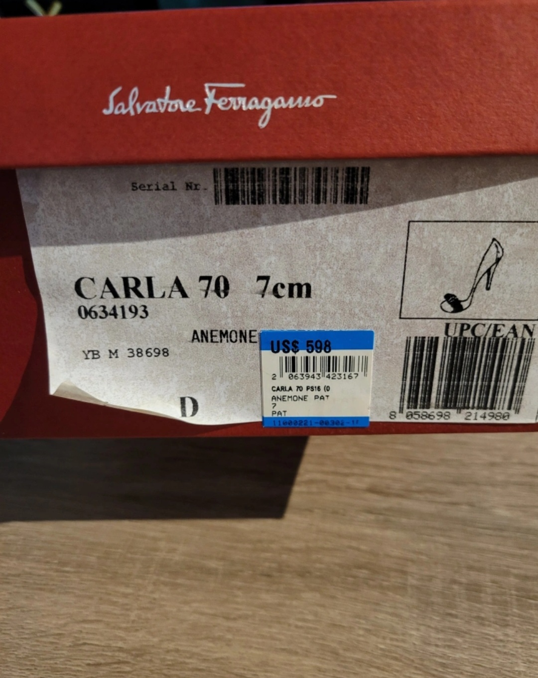 Salvatore Ferragamo Carla 70 Heels - Size 7, Anemone - photo 4