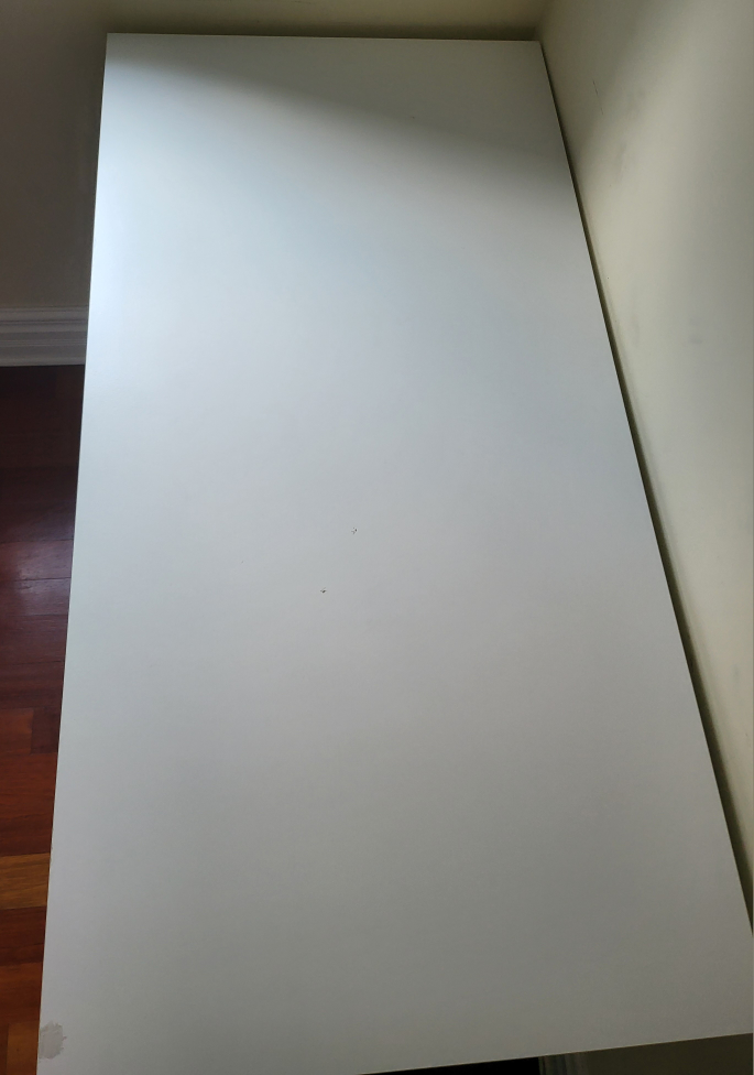White Desk with 3 Storage Drawers. - photo 5