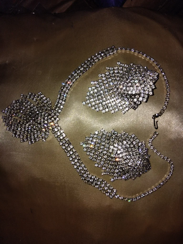 Rhinestone Necklace & Earrings Set image indicator(2)