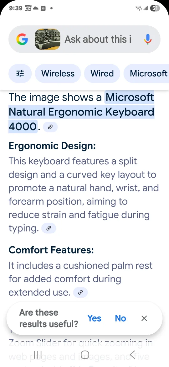 Microsoft Natural Ergonomic Keyboard 4000 image indicator(3)