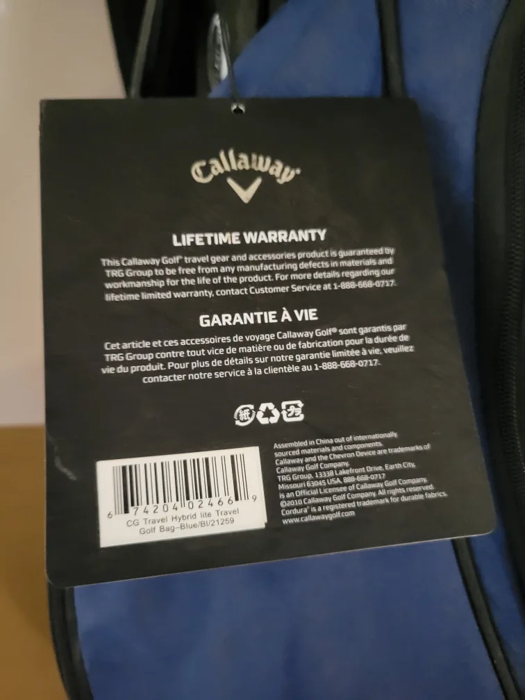 NEW - Callaway - Hybrid Lite Travel Golf Bag image indicator(6)