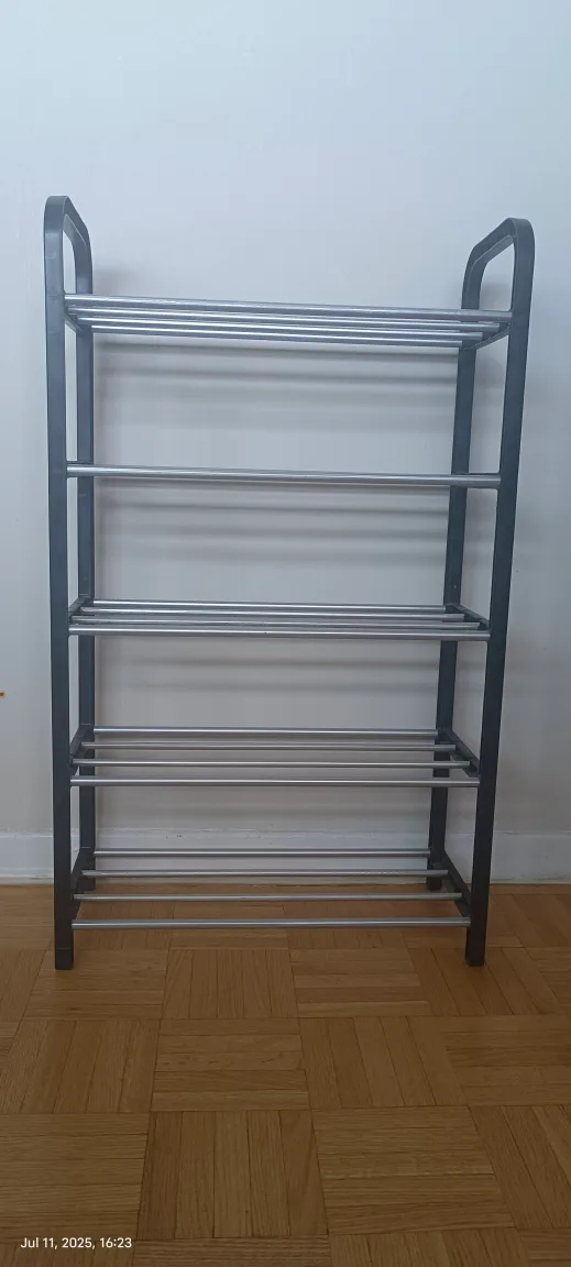 Dollarama - plastic Shoe Rack - Holds 5 Pairs thumbnail