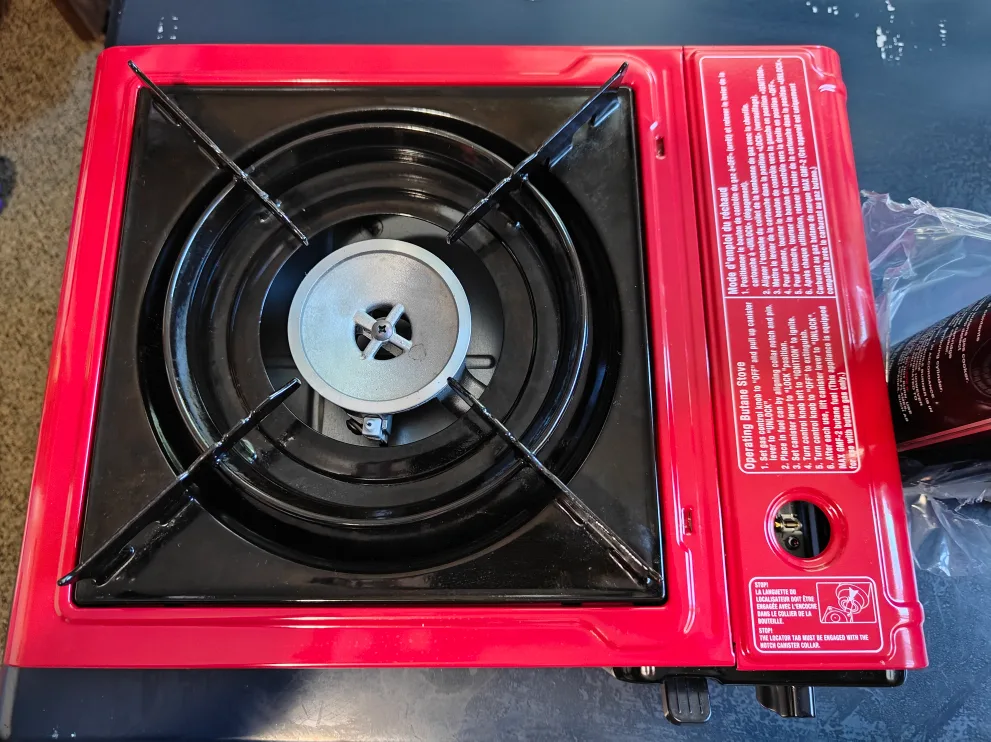 Max Portable Butane Stove with Takoyaki Pan & Fuel image indicator(5)