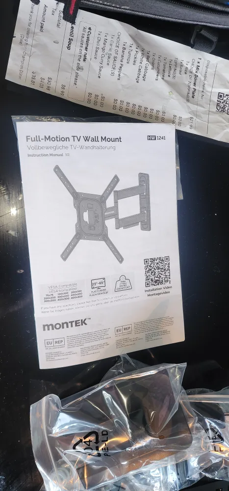 Montek Full-Motion TV Wall Mount HW1241 for 23"-65" TVs thumbnail