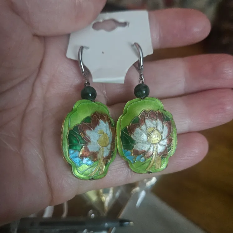 VtG enamel cloisone earrings thumbnail
