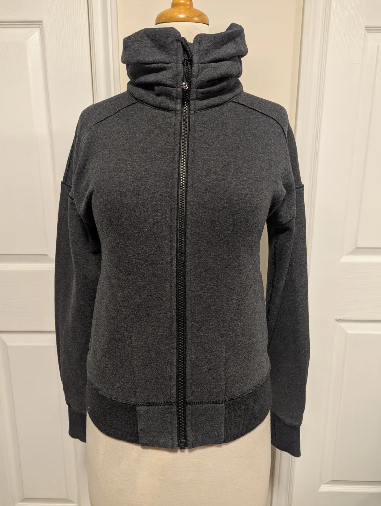 Lululemon Scuba Funnel Neck Full Zip - Grey size XS-S thumbnail