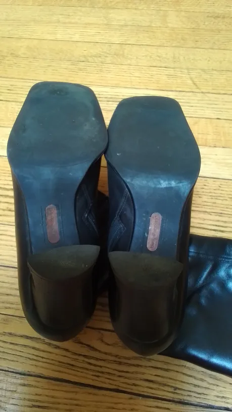 Nine West Black Leather Ankle Boots image indicator(5)