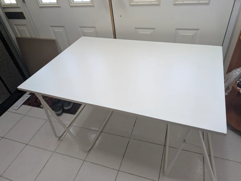 White Folding Table thumbnail