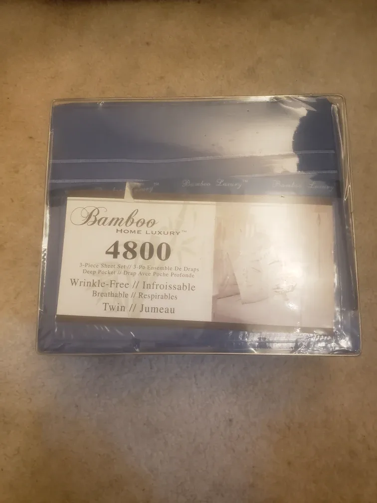 Bamboo Home Luxury Twin Bed Sheet Set thumbnail