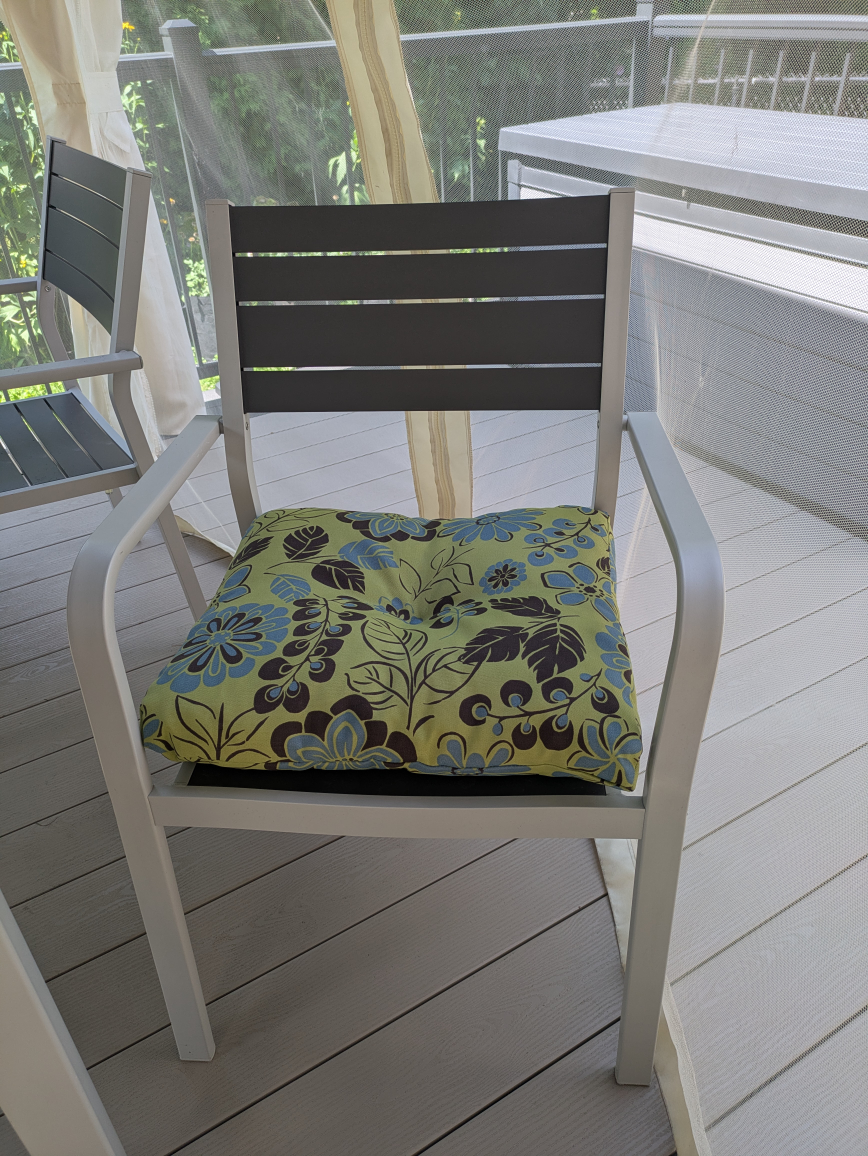 Floral Print Chair Cushion Set of 6