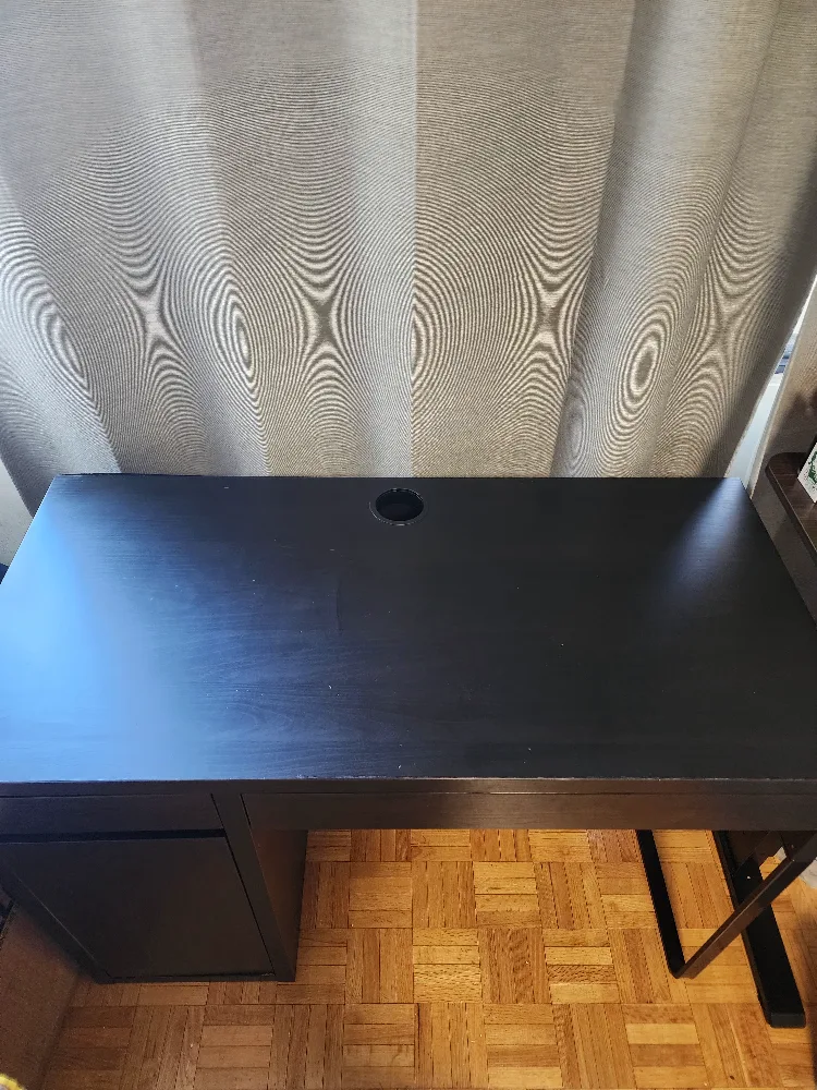 IKEA Desk - Black/Brown MINT CONDITION thumbnail