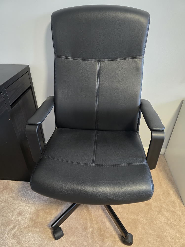 Black Office Table and Chair - photo 4