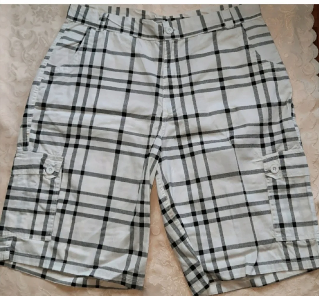 Plaid Cargo Shorts thumbnail