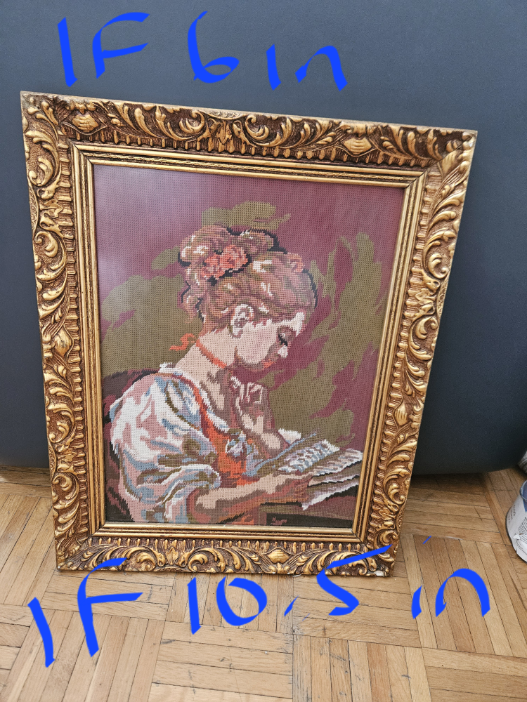 Vintage Framed Homemade with love Needlepoint Art - photo 3