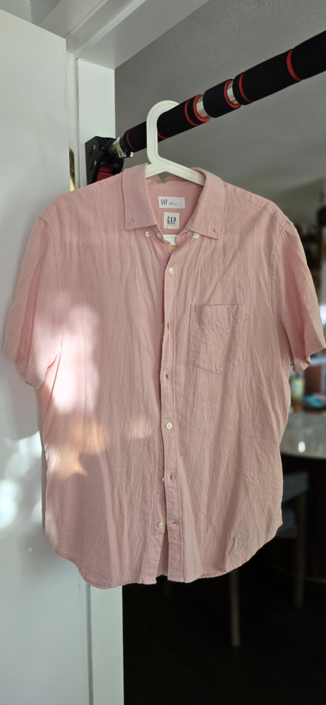 linen Gap Linen Cotton Blend Short Sleeve Shirts - photo 2