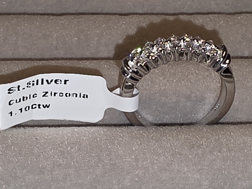 Silver Cubic Zirconia Ring - photo 2