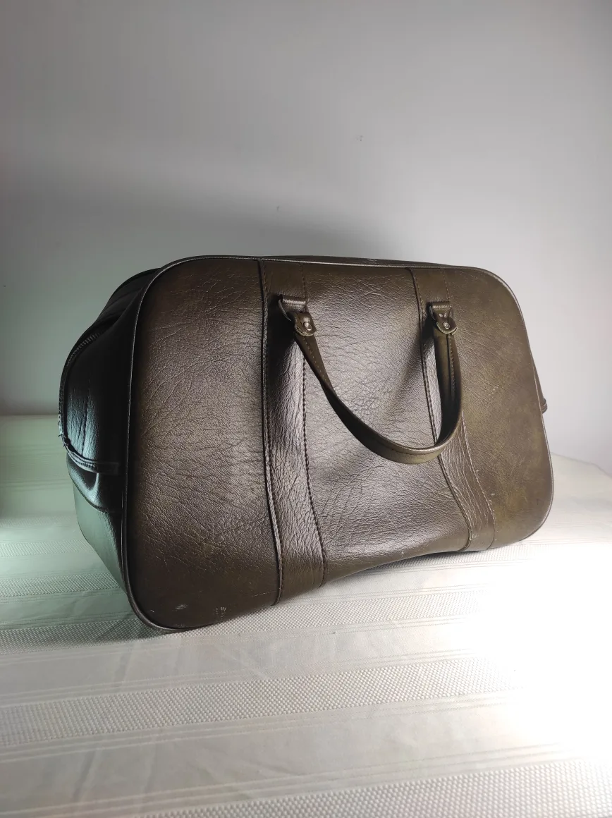 Olive Leather Vintage Bowling Bag thumbnail