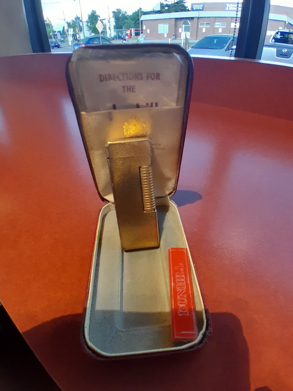 Dunhill Gold Lighter with Case Vintage thumbnail