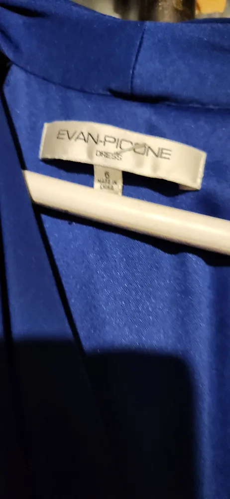 Evan-Picone Dress - Size 6 - Blue🇨🇦 image indicator(2)