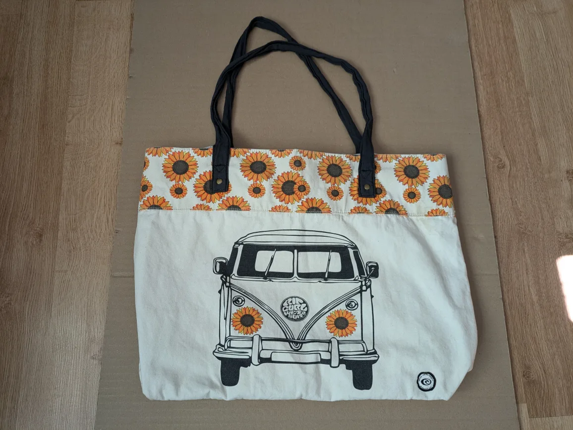 Sunflower VW Bus Tote Bag image indicator(4)