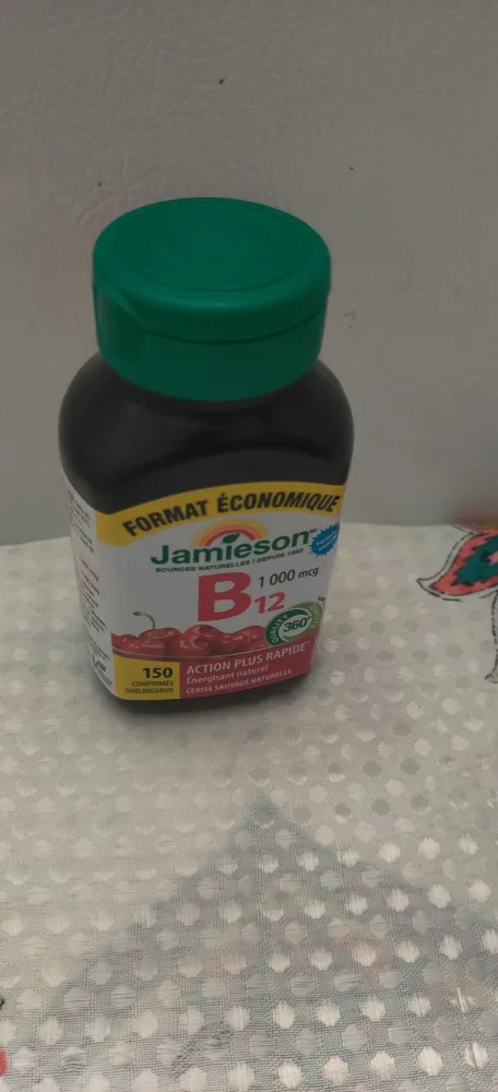 Jamieson B12 1000 mcg - 150 Sublingual Tablets thumbnail