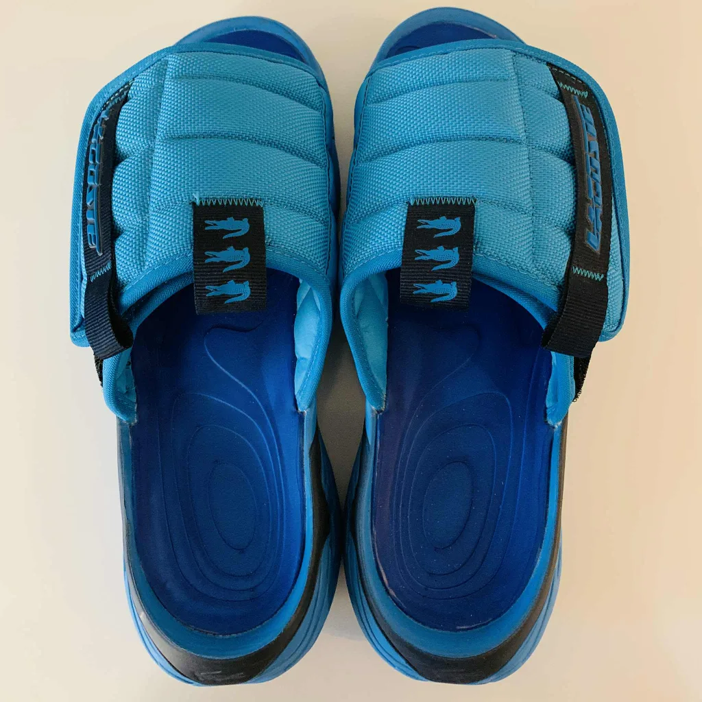 Lacoste Ace Slide Sandals - Blue, US 11 thumbnail