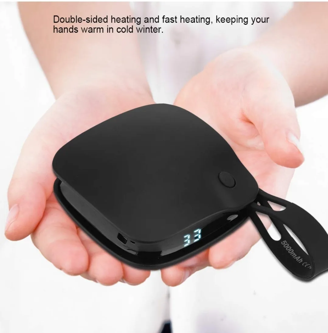 2-in-1 Hand Warmer & Power Bank 5000mAh – USB Rechargeable thumbnail