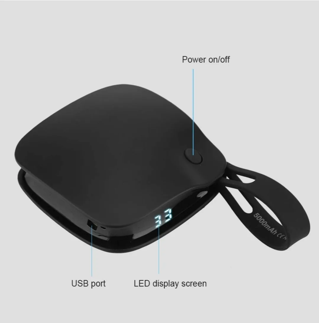2-in-1 Hand Warmer & Power Bank 5000mAh – USB Rechargeable image indicator(5)