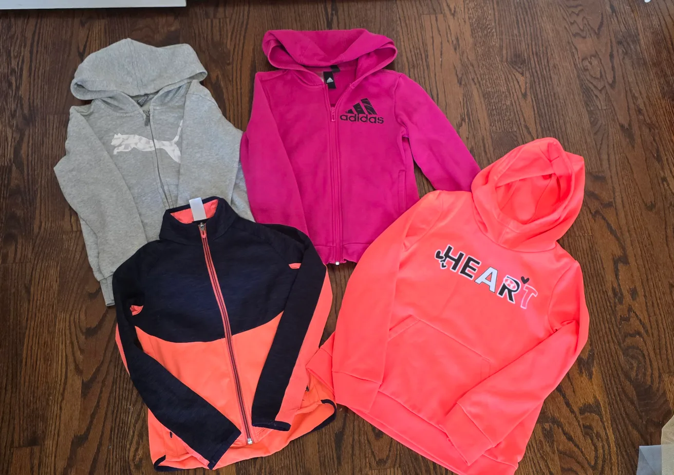 Adidas Puma Under Armour Kids Hoodies, size 9-10 thumbnail
