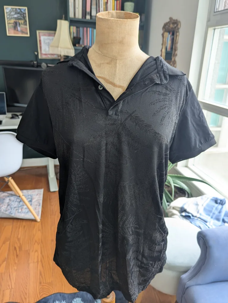 Fashion Nova Men's Black Polo Shirt thumbnail
