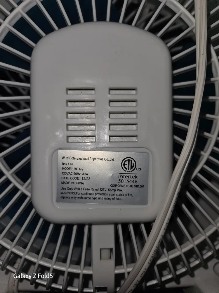 Wuxi Bote BFT-9 Box Fan image indicator(2)