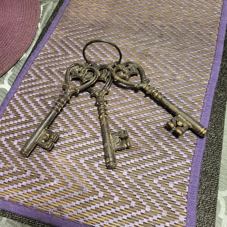 Decorative Metal Skeleton Keys - Set of 3 thumbnail