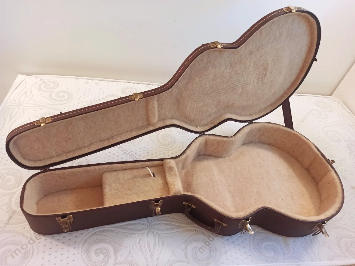 Vintage Guitar Hard Case - Brown thumbnail
