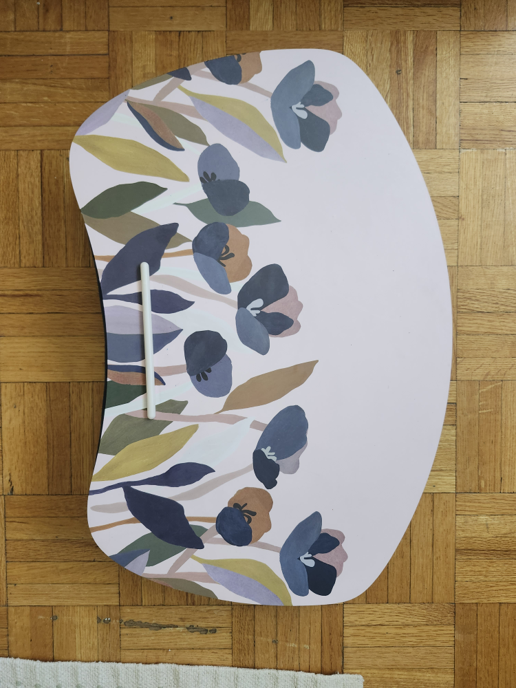 Lap Desk with Floral Design