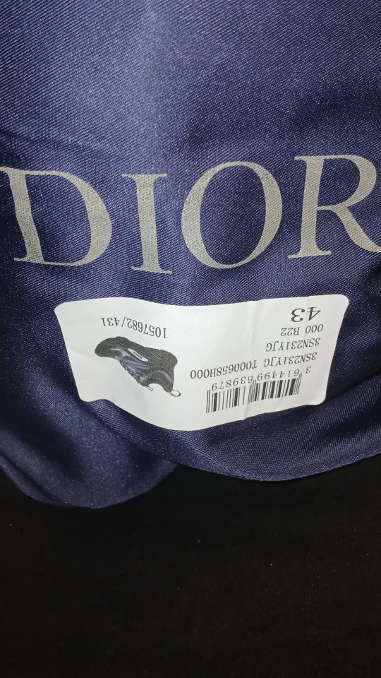 Dior B22 Black Reflective Sneakers - Size 43 thumbnail