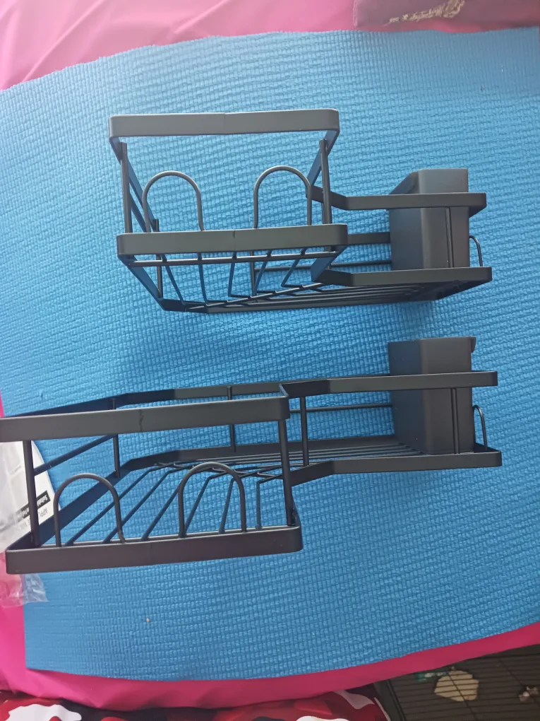 New Black Corner Shower Caddy image indicator(2)