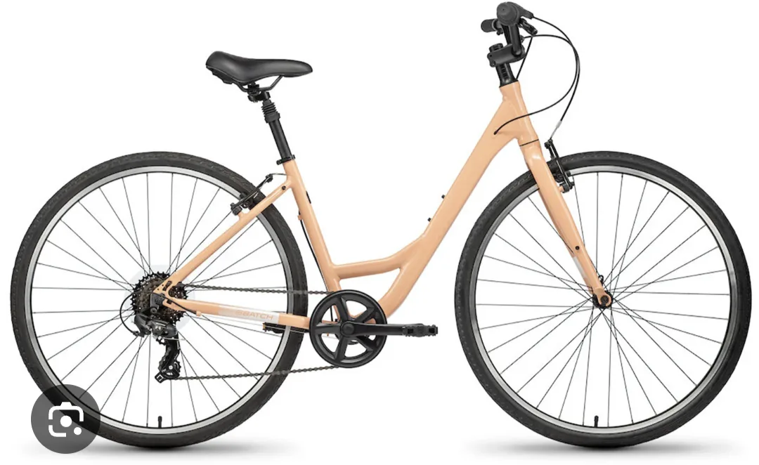 Batch Step-Through Hybrid Bike - Peach thumbnail