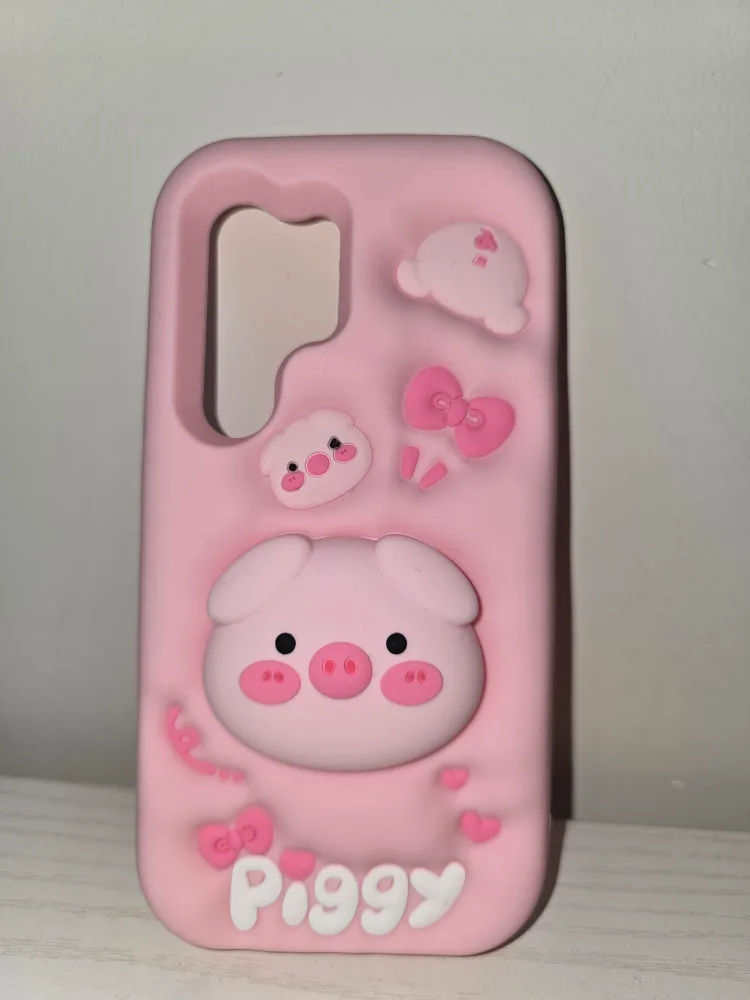 Pink Piggy Phone Case (Samsung S24Ultra) thumbnail