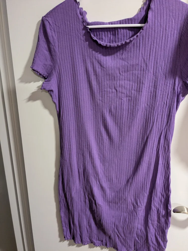 Purple Ribbed Dress thumbnail