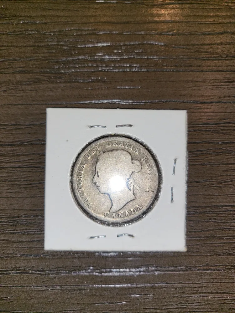 Vintage 1899 Canadian 25 Cent Coin image indicator(3)